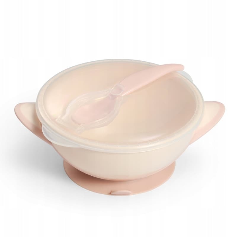 Купа с капак и лъжичка Babyono Suction bowl 1063