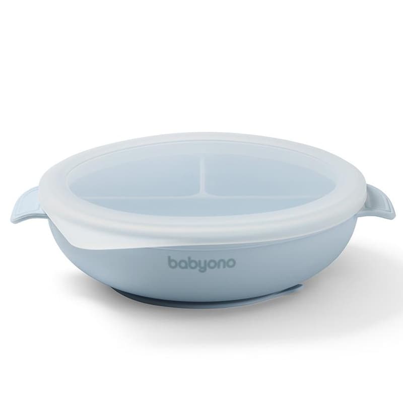 Детска силиконова чиния с вендуза BabyOno 1661